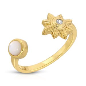Supernova Shooting Star Ring - Mother of Pearl/Gold