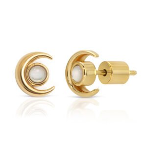 Lucky Moon Studs - Mother Of Pearl