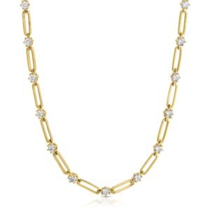 Sparkle Link Necklace - Gold